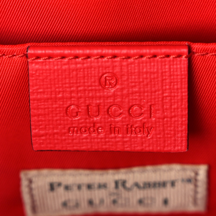 Gucci X Peter Rabbit GG Supreme Monogram Rabbit Apple Childrens Tote Beige Ebony Multicolor Bright Hibiscus Image 5