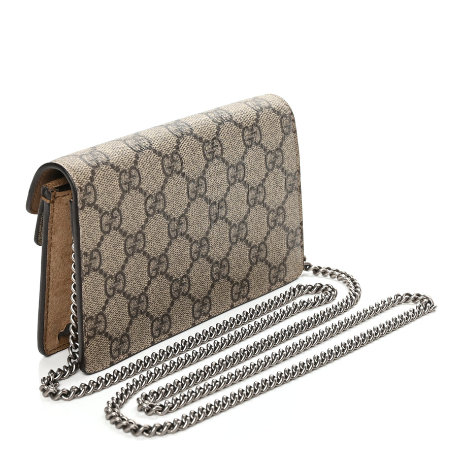 Gucci GG Supreme Monogram Super Mini Dionysus Shoulder Bag Taupe Image 2