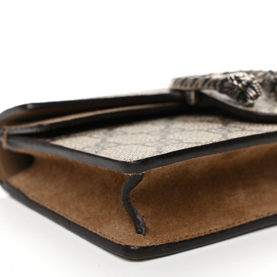 Gucci GG Supreme Monogram Super Mini Dionysus Shoulder Bag Taupe Image 7