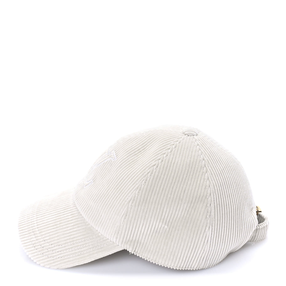 Louis Vuitton Corduroy LV Signature Cap M  Beige Image 3