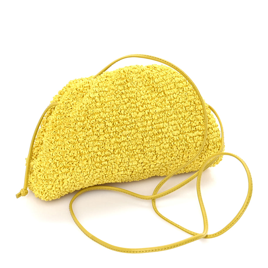 Bottega Veneta Bouclé Curly Raffia The Mini Pouch Mirabelle Image 2