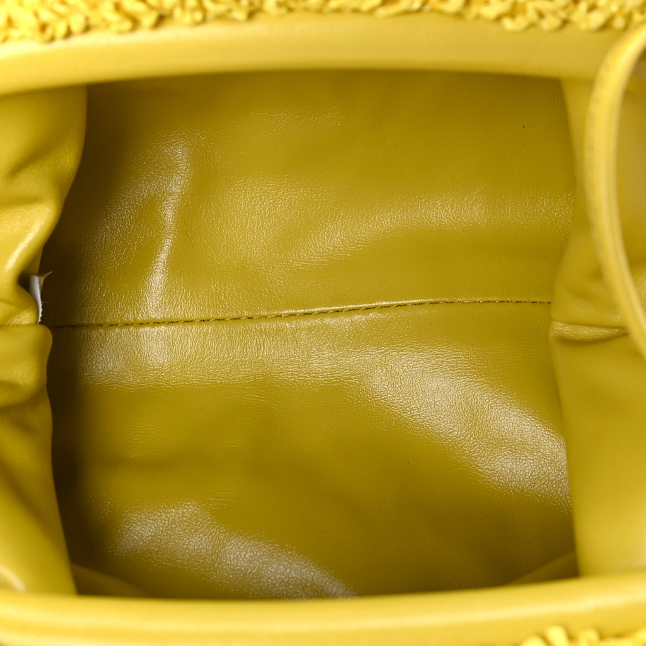 Bottega Veneta Bouclé Curly Raffia The Mini Pouch Mirabelle Image 4