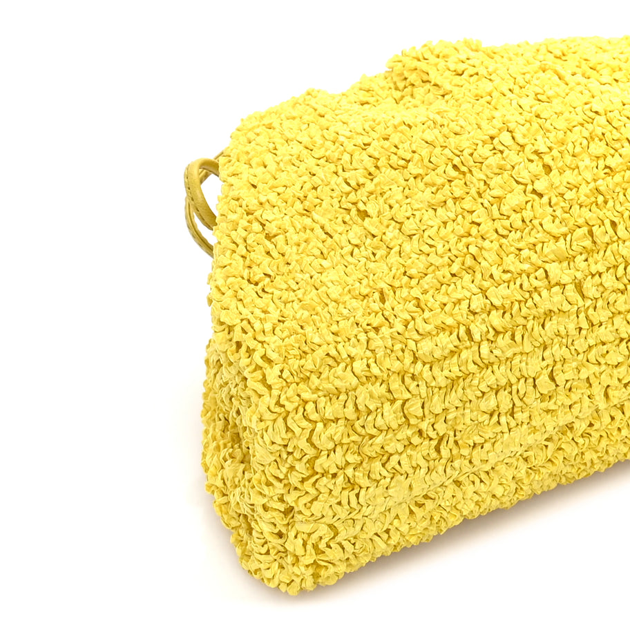 Bottega Veneta Bouclé Curly Raffia The Mini Pouch Mirabelle Image 7