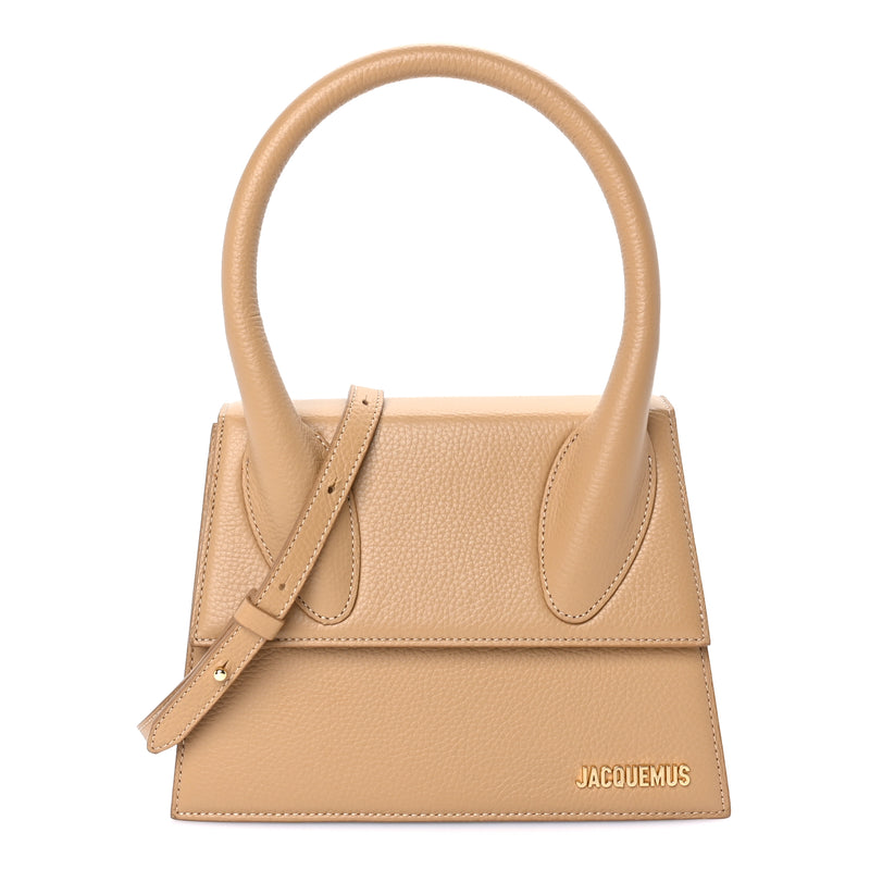  Jacquemus Grained Calfskin Le Grand Chiquito  Camel