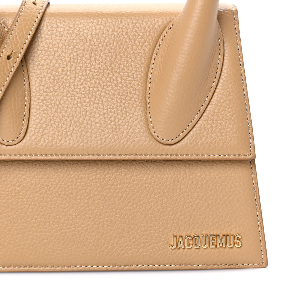 Jacquemus Grained Calfskin Le Grand Chiquito  Camel Image 6