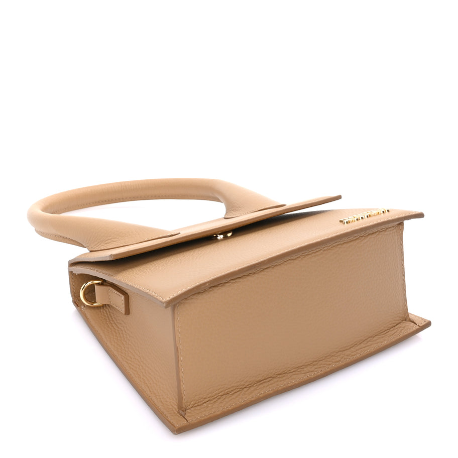 Jacquemus Grained Calfskin Le Grand Chiquito  Camel Image 7