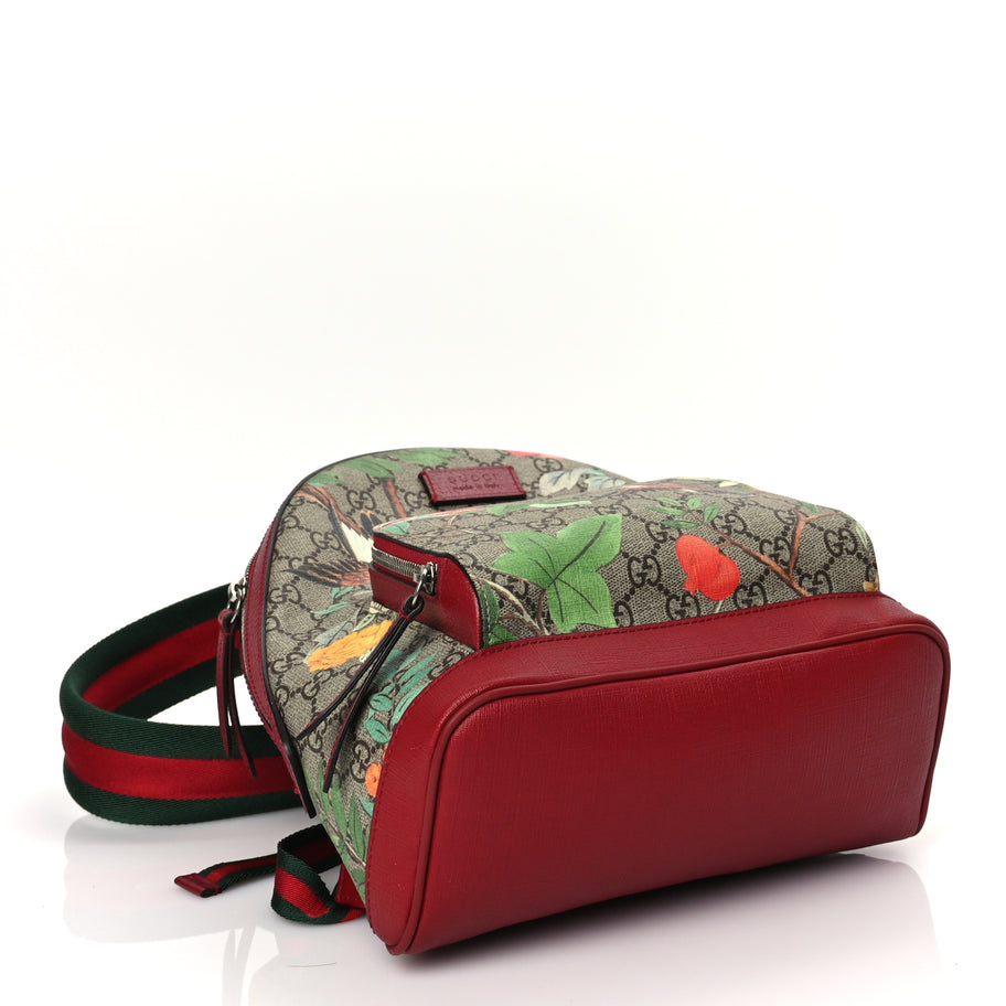 Gucci GG Supreme Monogram Tian Web Small Day Backpack Multicolor Image 3