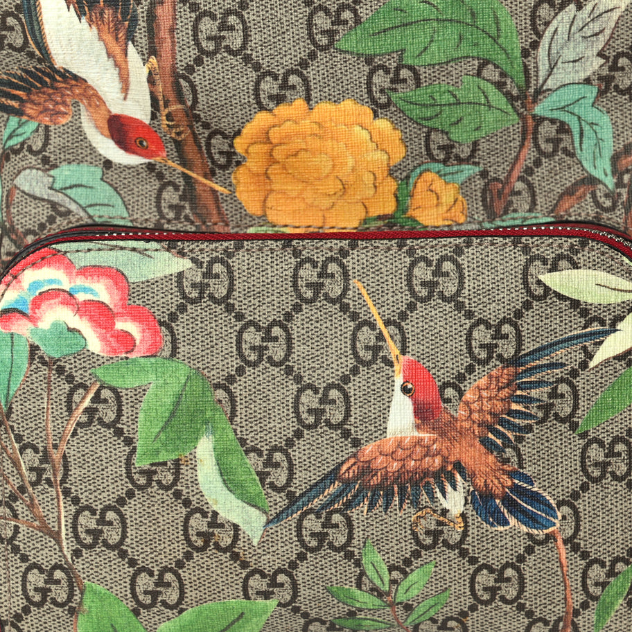 Gucci GG Supreme Monogram Tian Web Small Day Backpack Multicolor Image 6
