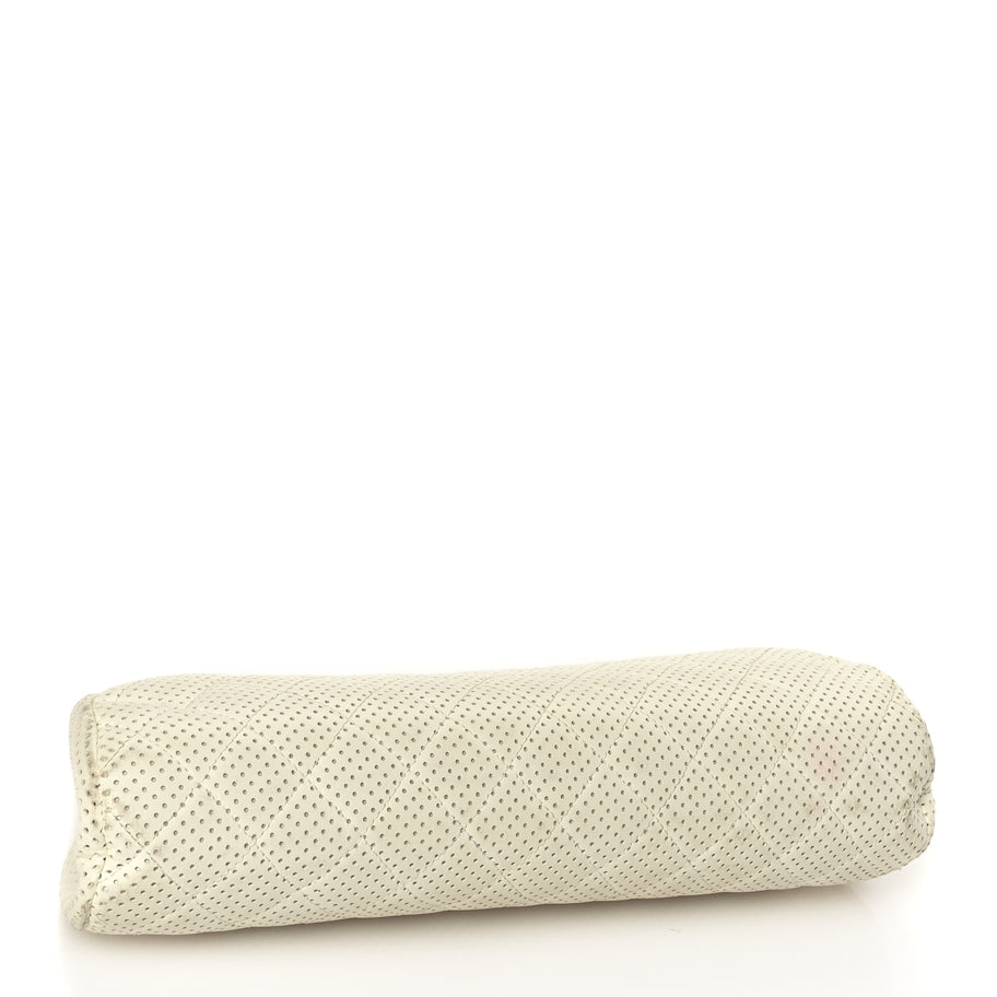 Chanel Lambskin Perforated Timeless Clutch White Image 4