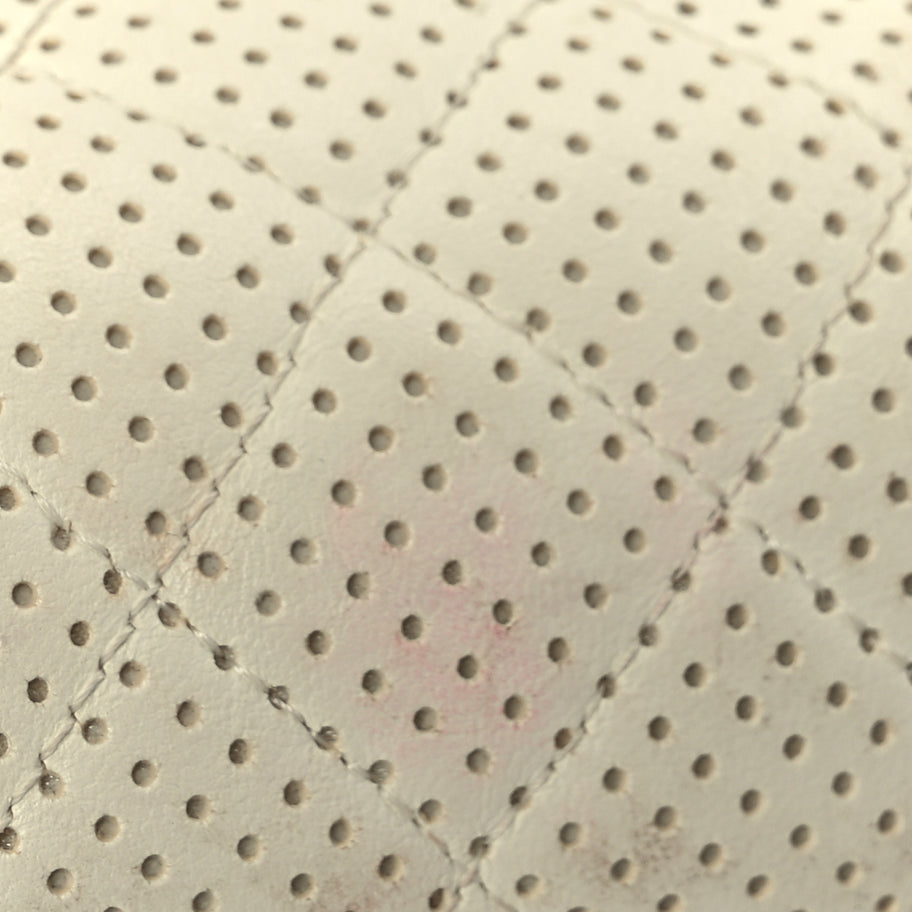 Chanel Lambskin Perforated Timeless Clutch White Image 9