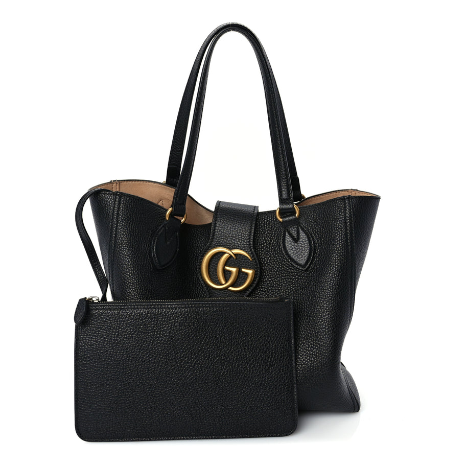 GUCCI バッグ Gucci New Sakai Calfskin Lux Small Dahlia Tote Black | Luxe Collective