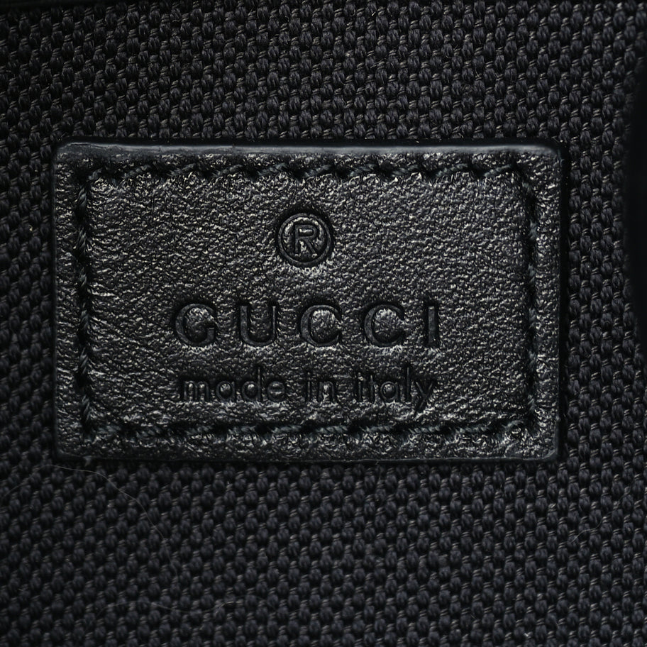 Gucci Calfskin GG Monogram Emblem Large Tote Bag  Black Image 5