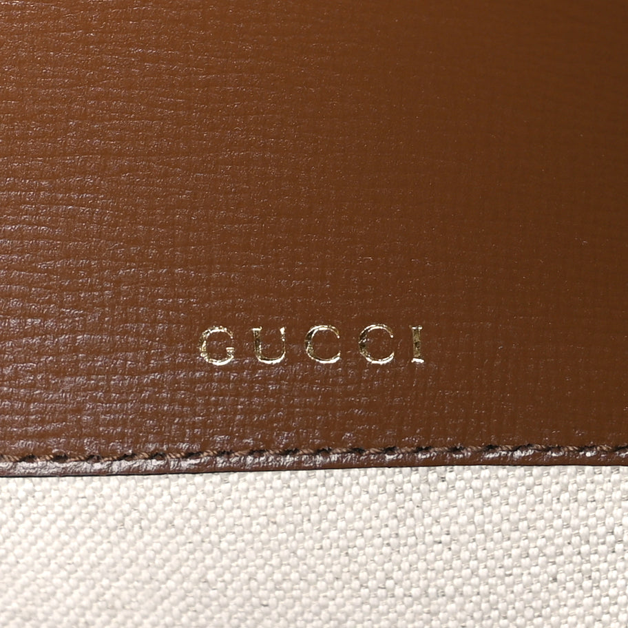 Gucci GG Supreme Monogram Web Mini Horsebit 1955 Shoulder Bag  Beige Brown Sugar Image 5