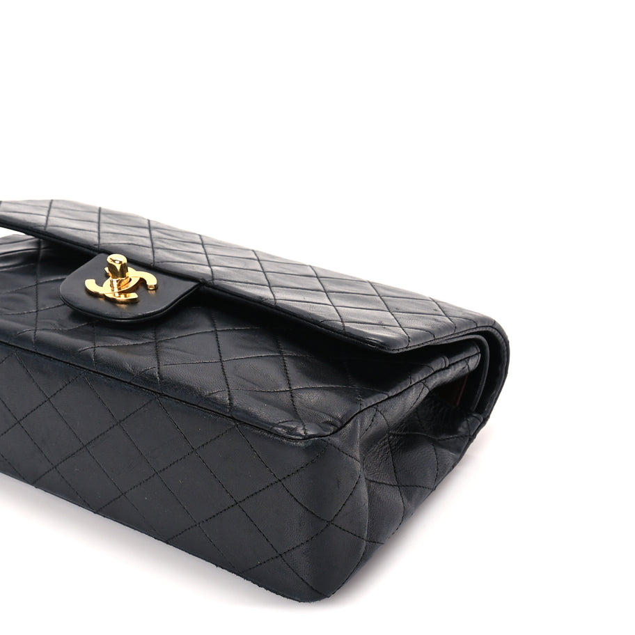 Chanel Lambskin Quilted Medium Double Flap Black Image 9