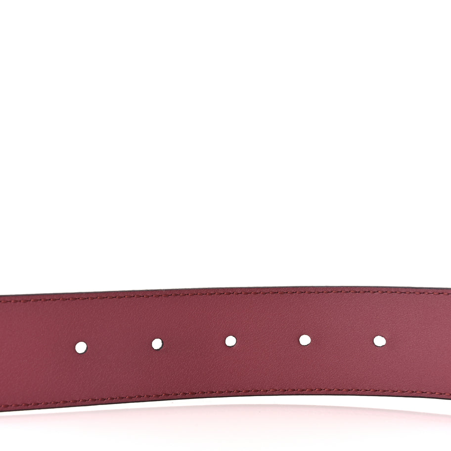 Gucci GG Supreme Monogram Blooms Moon Calfskin Interlocking G 37mm Belt 80 32 Beige Ebony Multicolor Dry Rose Image 4