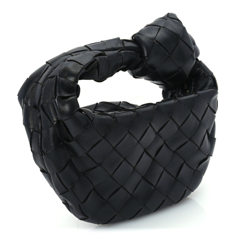  Bottega Veneta Nappa Intrecciato Candy Jodie Black