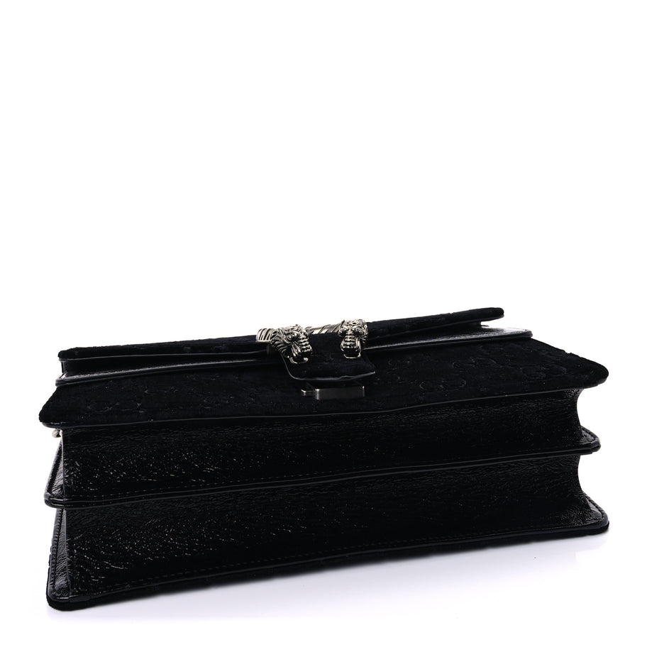 Gucci Velvet GG Monogram Small Dionysus Shoulder Bag Black Image 3