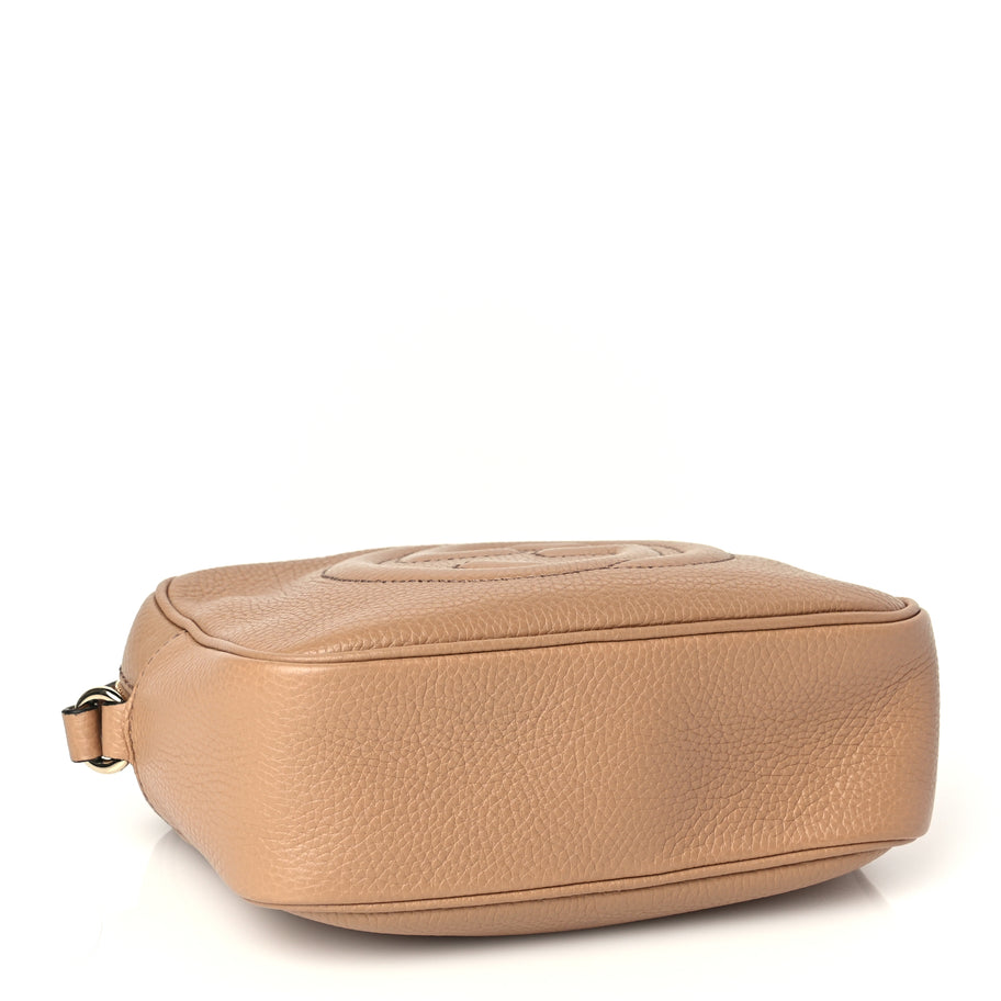 Gucci Pebbled Calfskin Small Soho Disco Bag Rose Beige Image 3