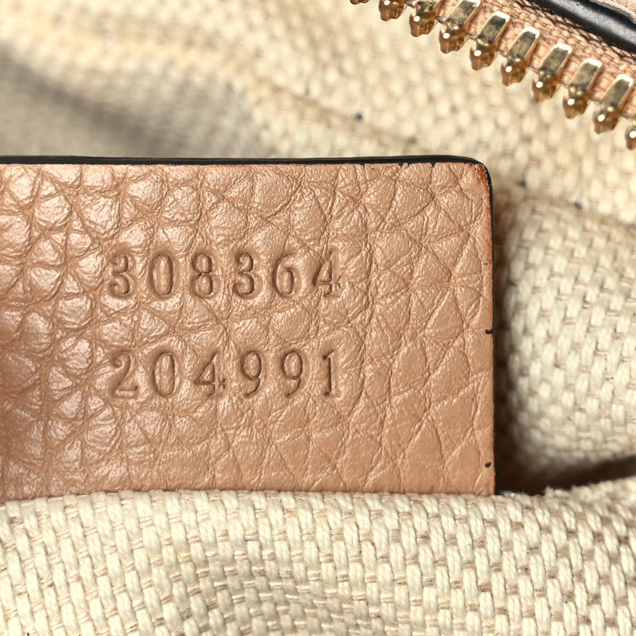 Gucci Pebbled Calfskin Small Soho Disco Bag Rose Beige Image 6