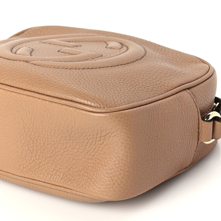 Gucci Pebbled Calfskin Small Soho Disco Bag Rose Beige Image 9