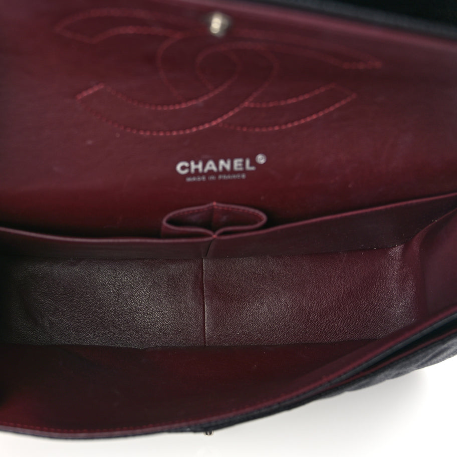Chanel Caviar Quilted Jumbo Double Flap Black Image 4