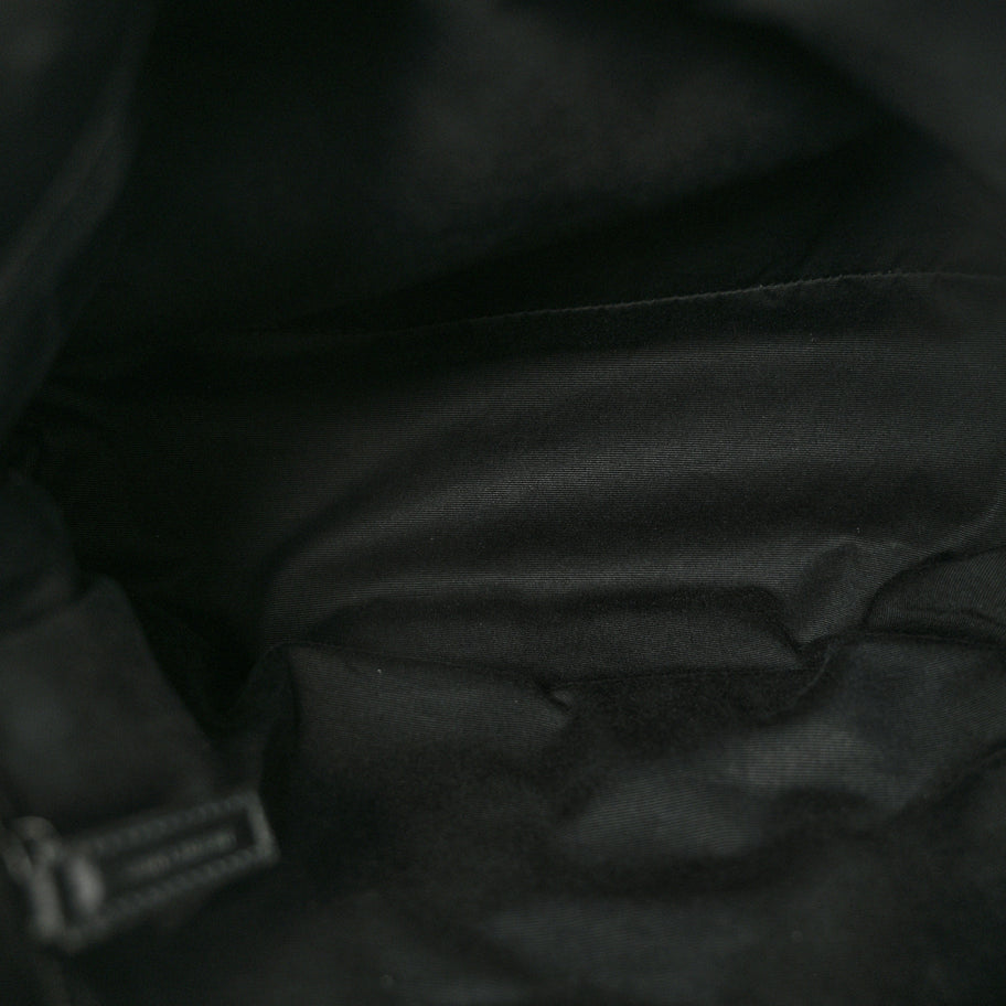 Saint Laurent Lambskin Quilted Toy Loulou Puffer Monogram Chain Satchel Black Image 4