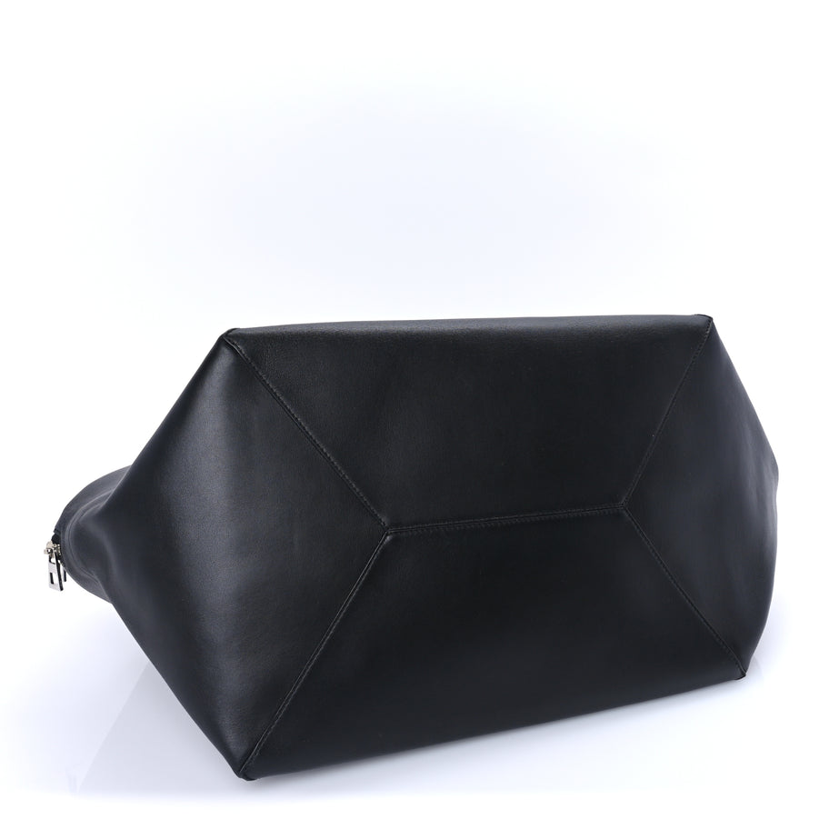 Loewe Shiny Calfskin Puzzle Fold Duffle Black Black Image 3