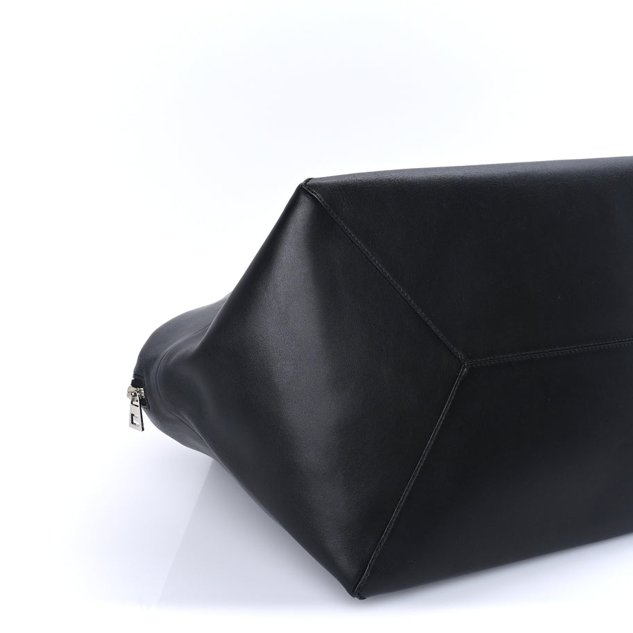 Loewe Shiny Calfskin Puzzle Fold Duffle Black Black Image 7