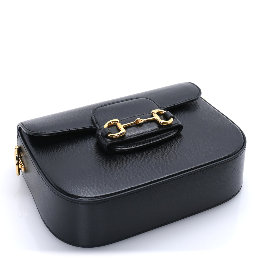 Gucci Azalea Calfskin Horsebit 1955 Shoulder Bag  Black Image 3
