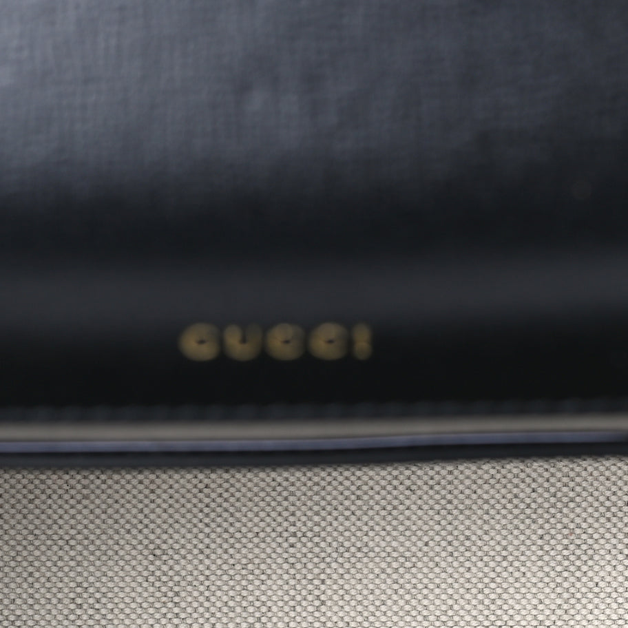 Gucci Azalea Calfskin Horsebit 1955 Shoulder Bag  Black Image 5