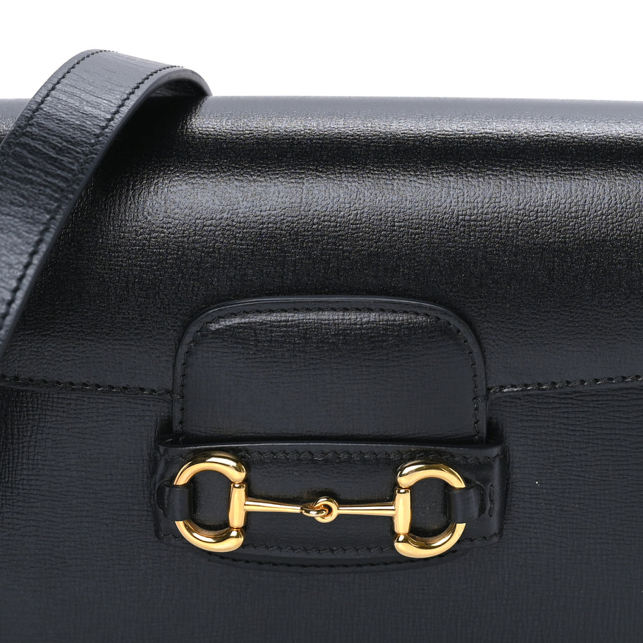 Gucci Azalea Calfskin Horsebit 1955 Shoulder Bag  Black Image 6