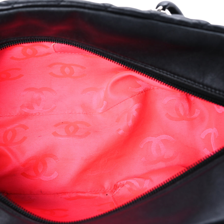 Chanel Calfskin Quilted Large Cambon Multipocket Reporter Black Image 4