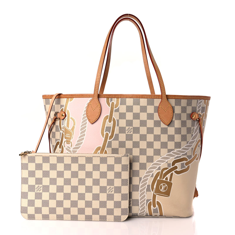  Louis Vuitton Damier Azur Nautical Neverfull MM