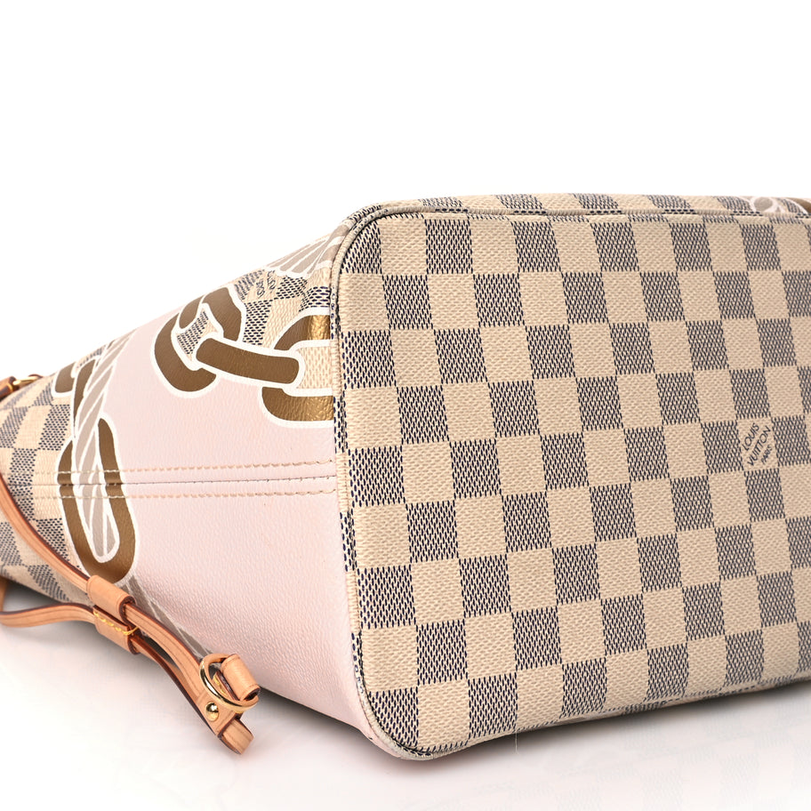 Louis Vuitton Damier Azur Nautical Neverfull MM Image 8