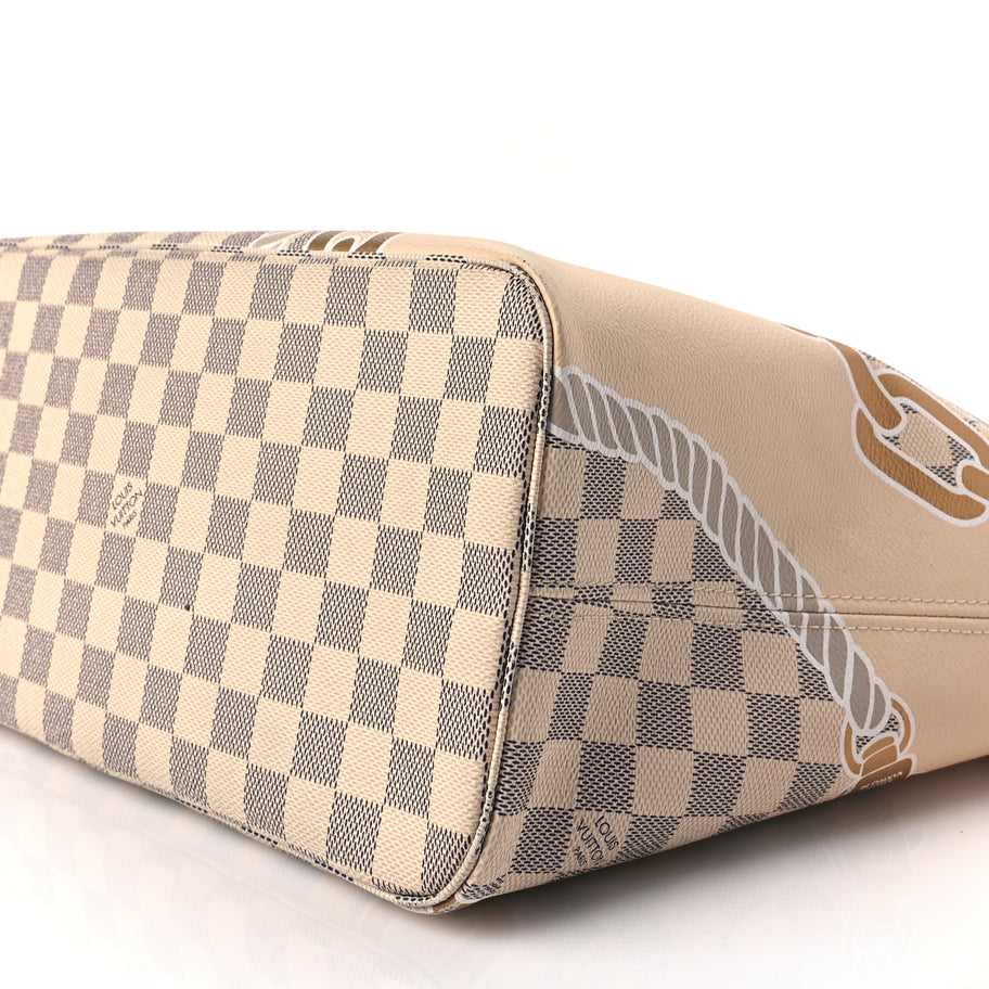 Louis Vuitton Damier Azur Nautical Neverfull MM Image 9