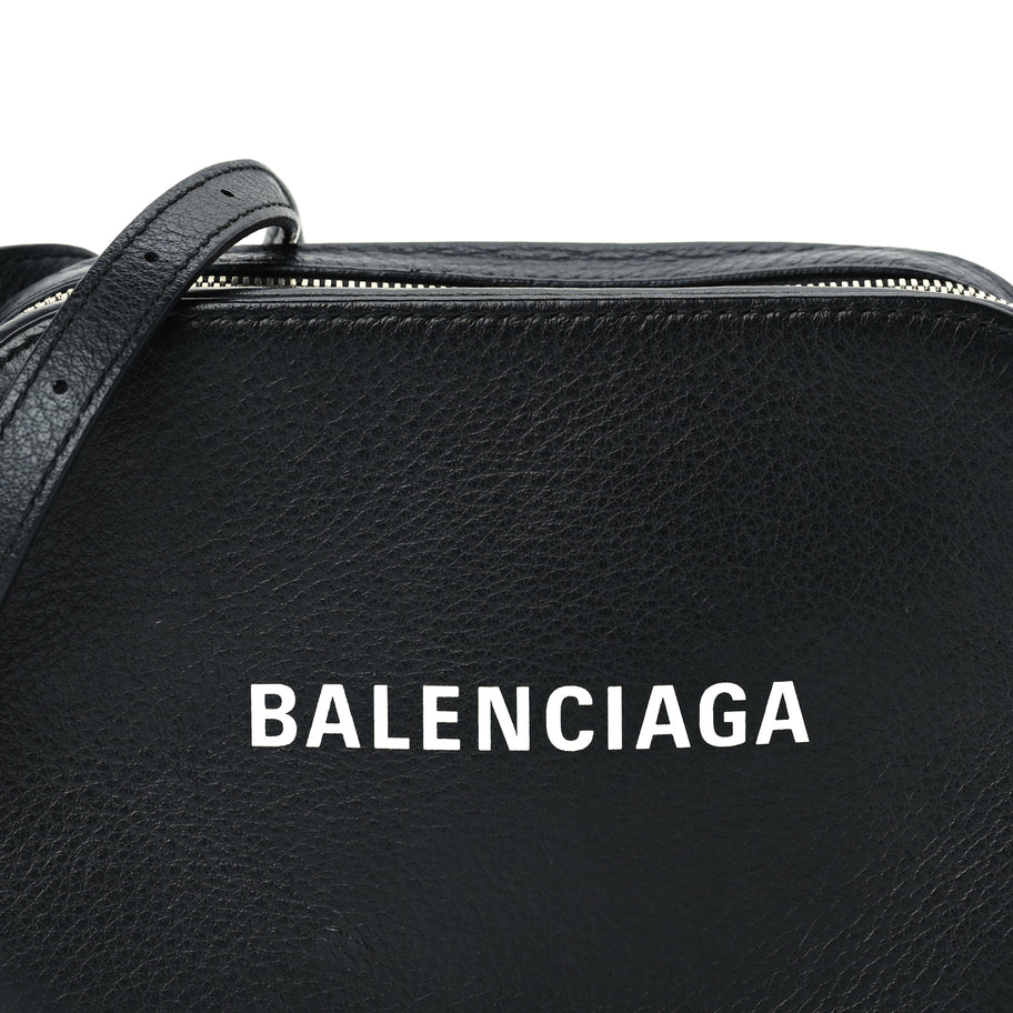 Balenciaga Calfskin Logo XS Everyday Camera Bag Black Image 6