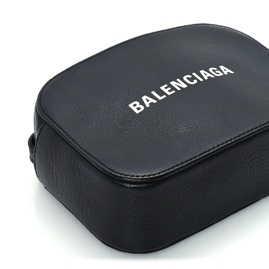 Balenciaga Calfskin Logo XS Everyday Camera Bag Black Image 7