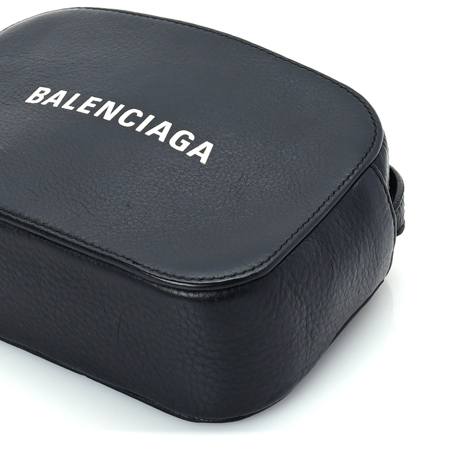 Balenciaga Calfskin Logo XS Everyday Camera Bag Black Image 8