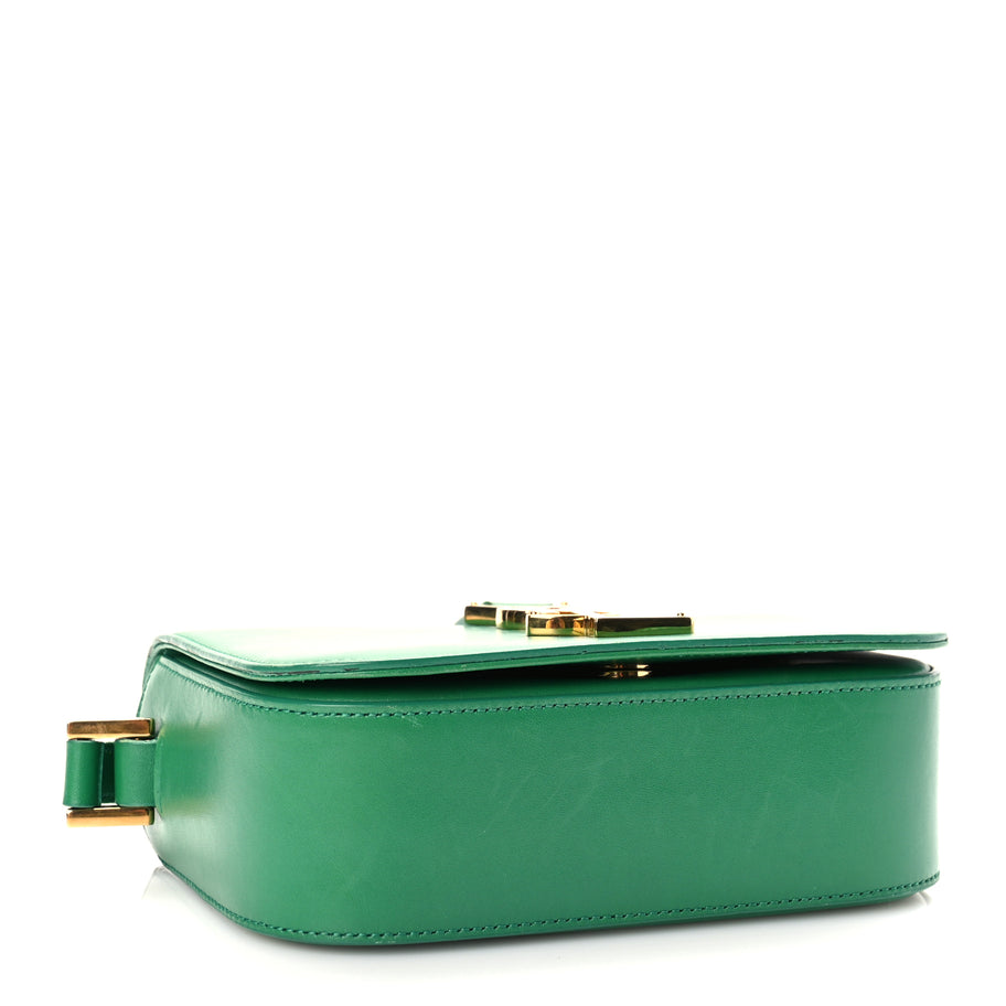 Saint Laurent Smooth Calfskin Small Monogram Université Shoulder Bag Green Image 5