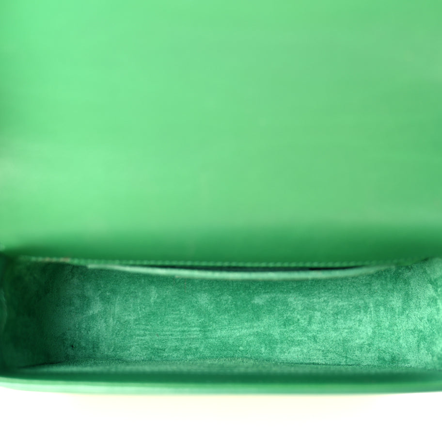 Saint Laurent Smooth Calfskin Small Monogram Université Shoulder Bag Green Image 6