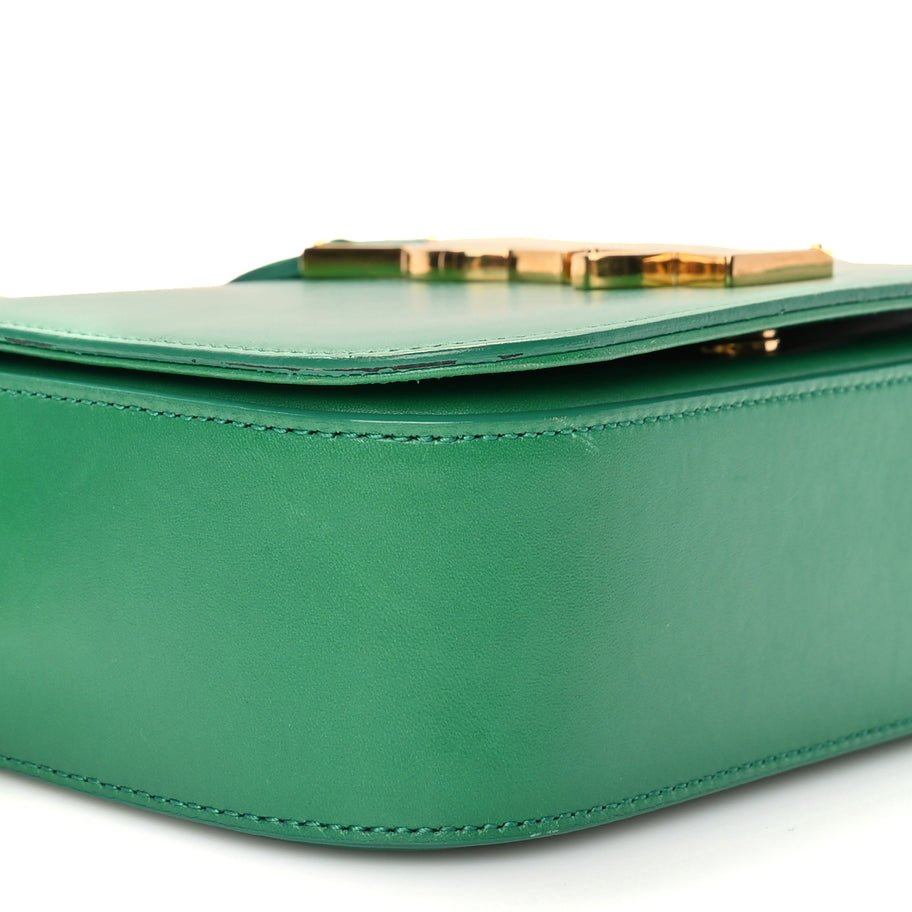 Saint Laurent Smooth Calfskin Small Monogram Université Shoulder Bag Green Image 10