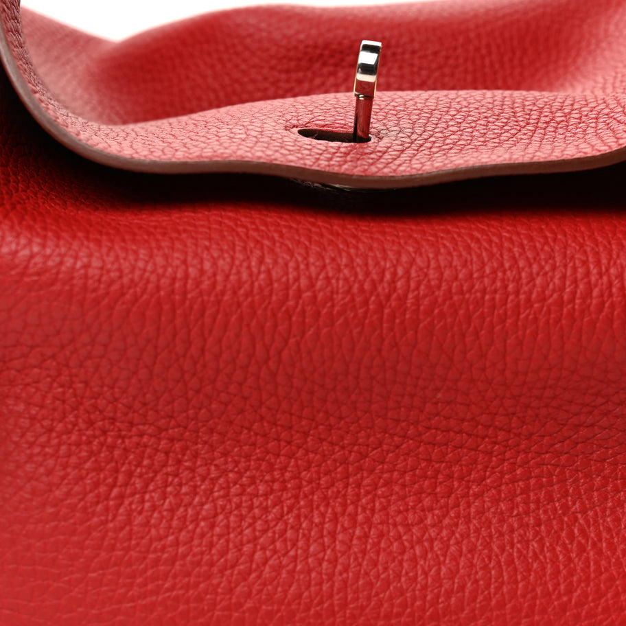 Hermes Taurillon Clemence Lindy 34 Rouge Garance Image 7