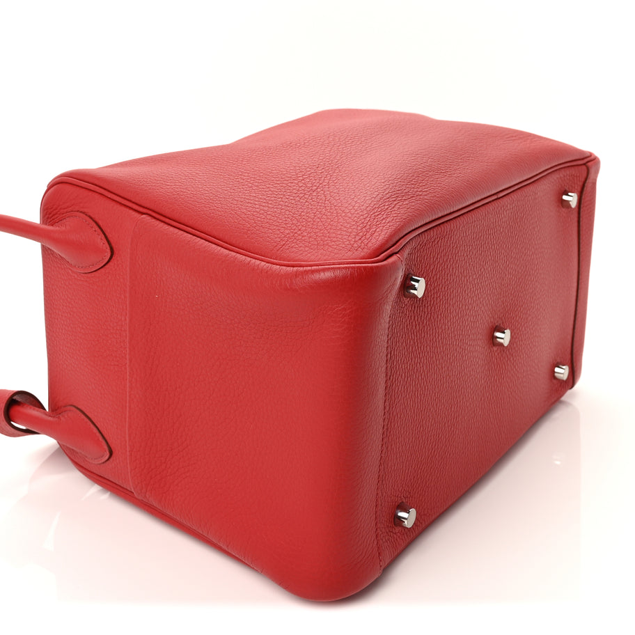 Hermes Taurillon Clemence Lindy 34 Rouge Garance Image 8