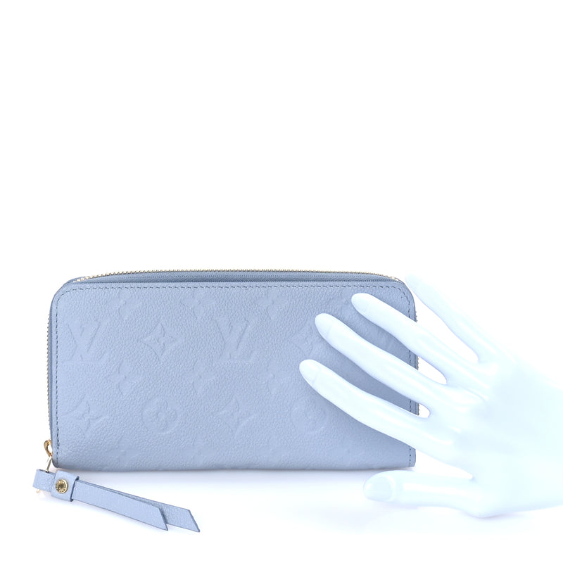  Louis Vuitton Empreinte Zippy Wallet Blue Hour