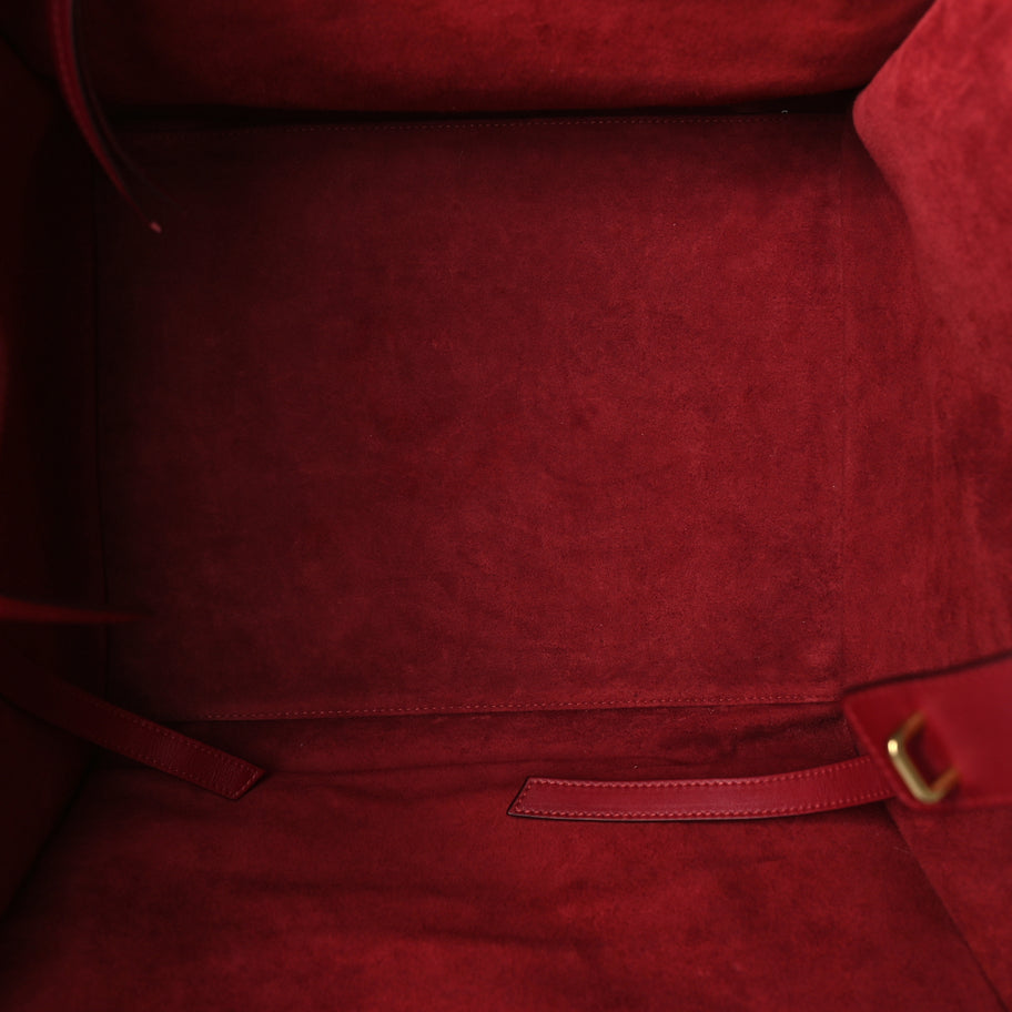 Celine Supple Calfskin Medium Phantom Luggage  Red Image 4