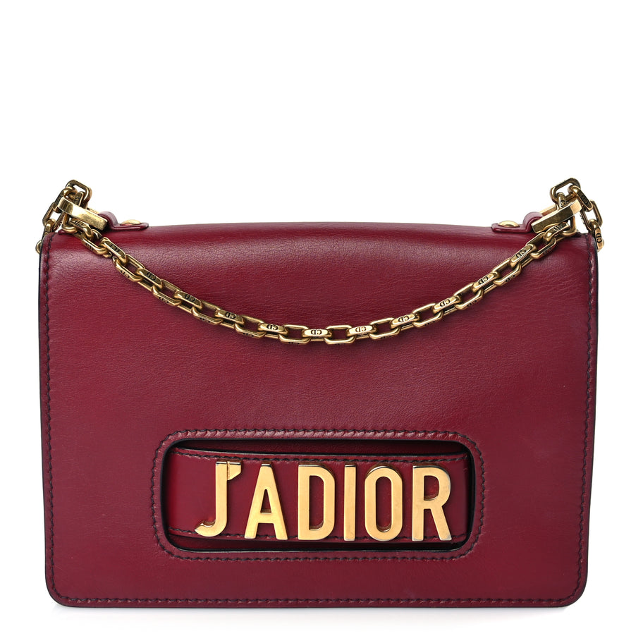 Christian Dior Calfskin J'Adior Chain Flap Bag Red Image 1