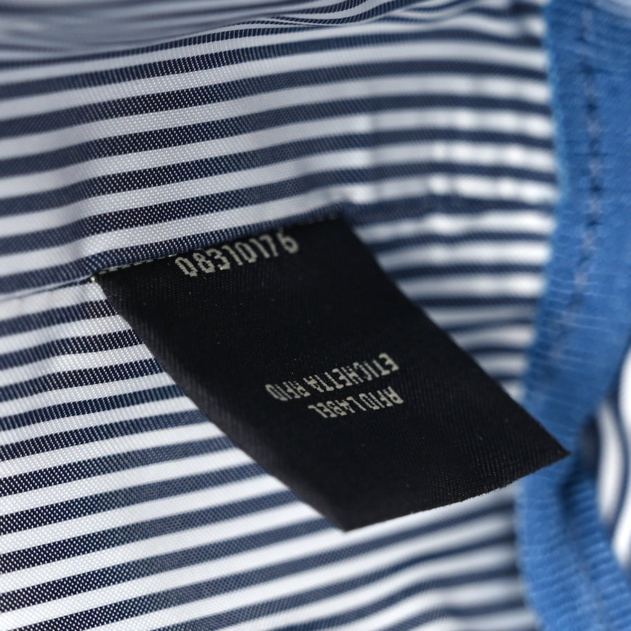 Fendi Fabric Jacquard Vitello Grace Striped Mini Step Out Rice Mirto Image 6