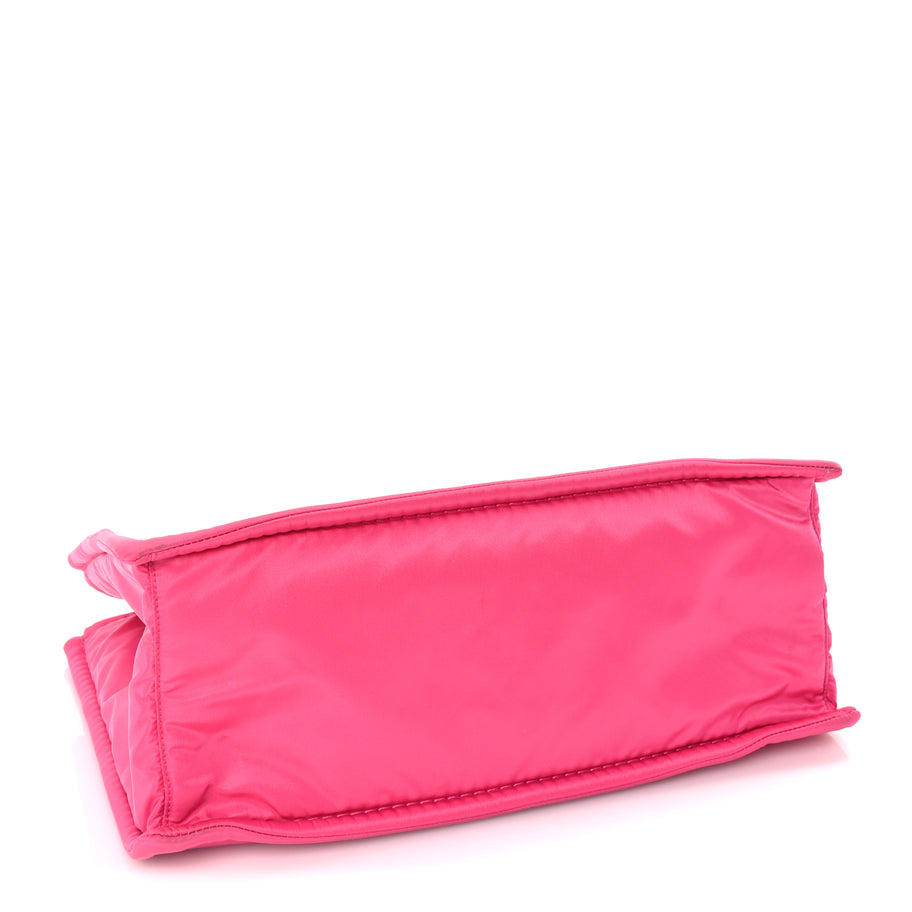 Prada Tessuto Nylon Chain Tote  Fuxia Image 3