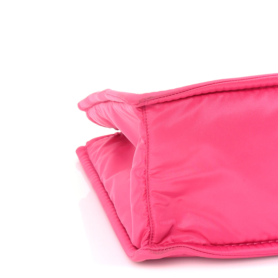 Prada Tessuto Nylon Chain Tote  Fuxia Image 7
