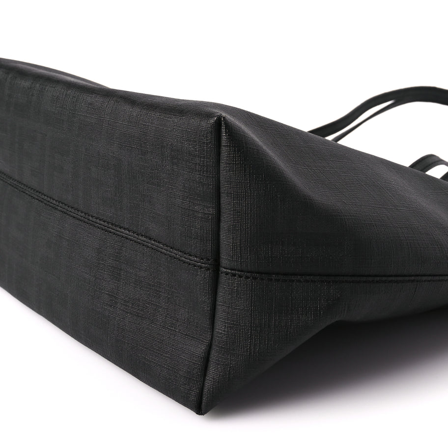 Fendi Zucca Spalmati Small Roll Tote Black Image 8